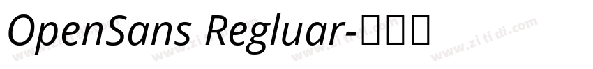 OpenSans Regluar字体转换